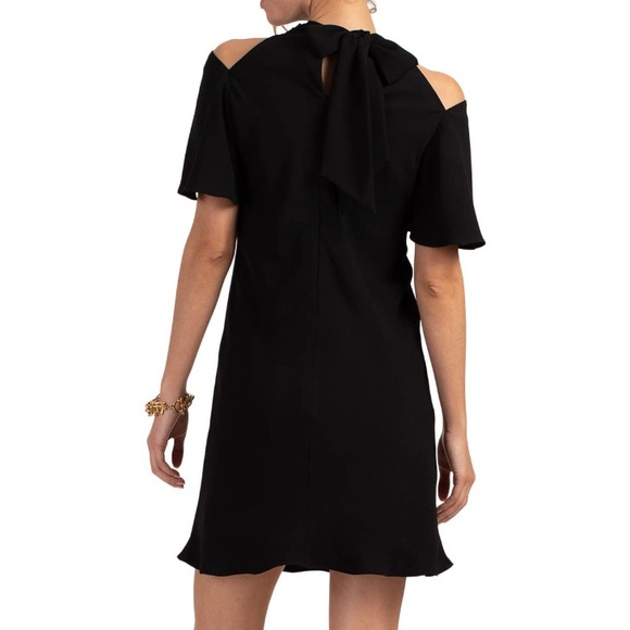 Trina Turk NWT Black Talia Cold Shoulder Dress - Picture 3 of 7